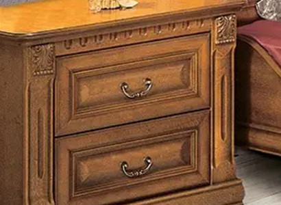 2x Set Klassische Nachttische Nachttisch Nachkonsolen Tisch Massiv Holz OSZN